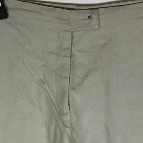 Max Studio Women's 12 Beige 100% Linen Casual Wide Leg Pants - Picture 3 of 12